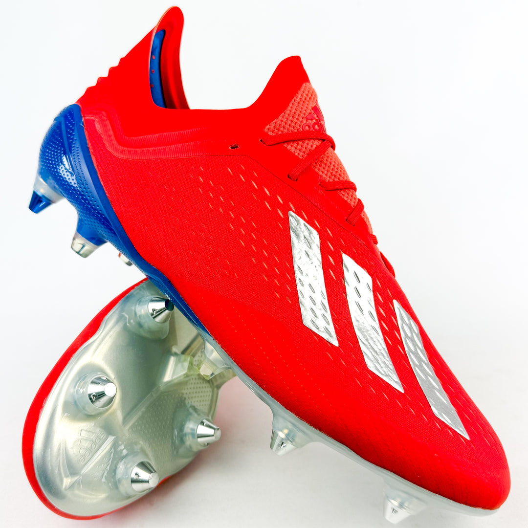 Adidas X 18.1 SG - Active Red/Silver Metallic/Bold Blue *Brand New*