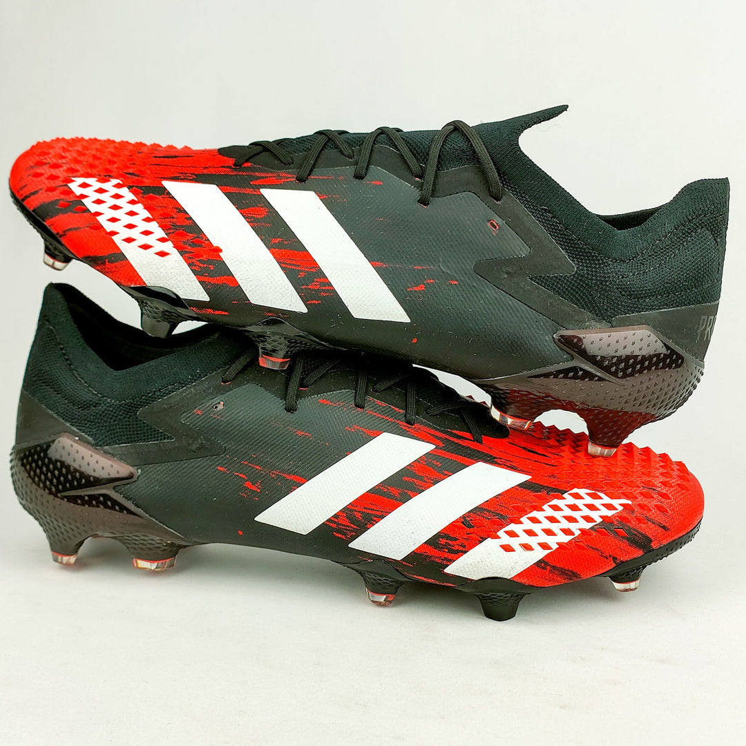 Adidas Predator 20.1 Mutator Low FG - Black/Active Red/White *Brand New*