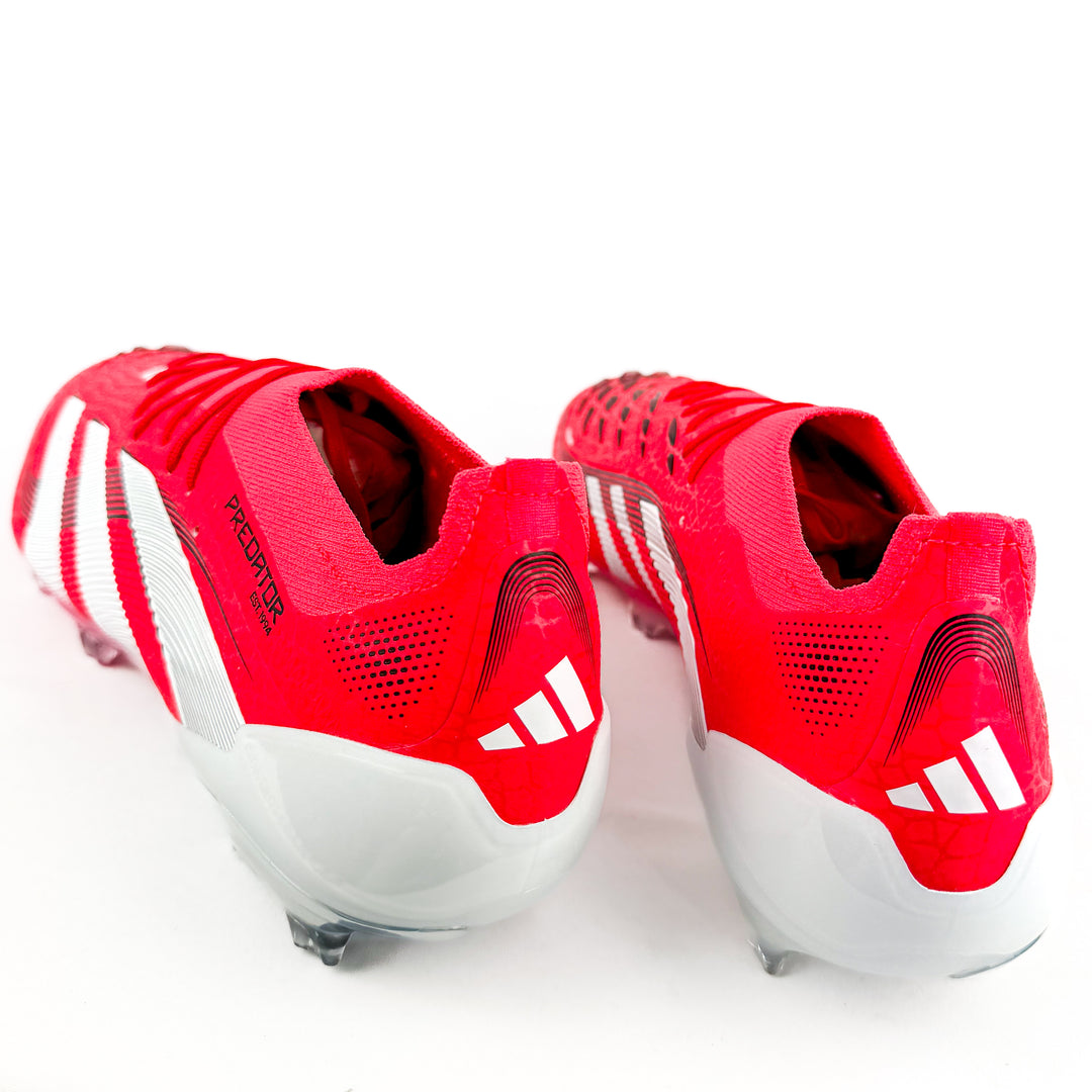 Adidas Predator Elite FG - Lucid Red/White/Core Black *Laced Mod*