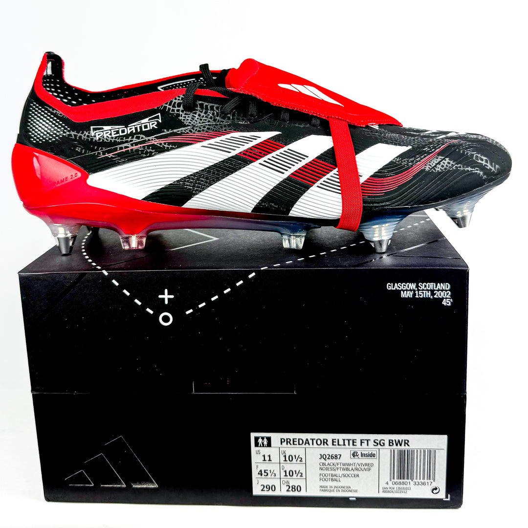 Adidas Predator Elite Tongue x Moments SG - Core Black/White/Vivid Red *In Box*