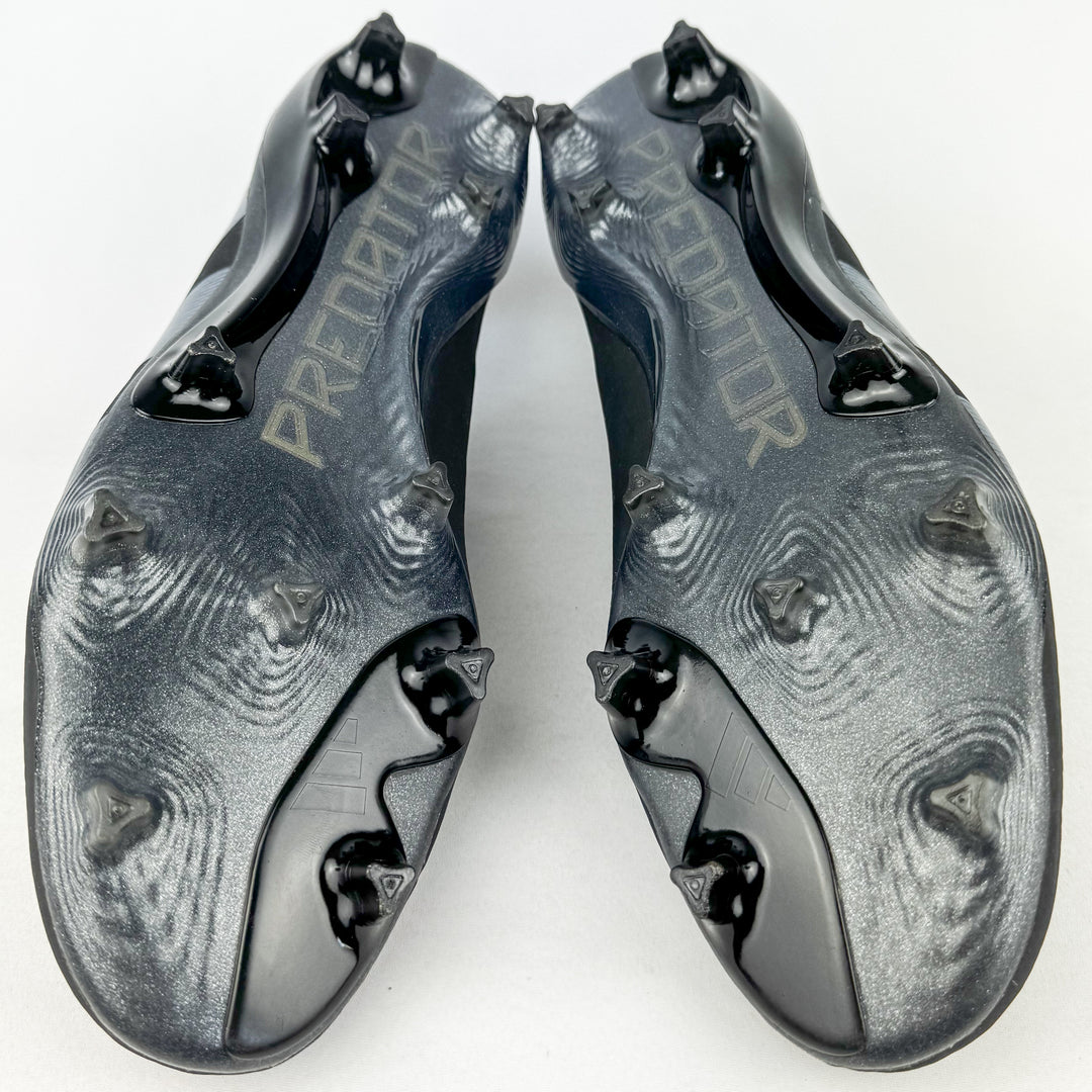 Adidas Predator Elite FG - Core Black/Gold Metallic/Carbon *Wore Once*