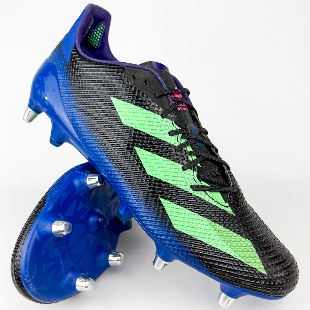 Adidas Adizero RS7 SG - Core Black/Beam Green/Team Shock Pink/Purple *Wore Once*