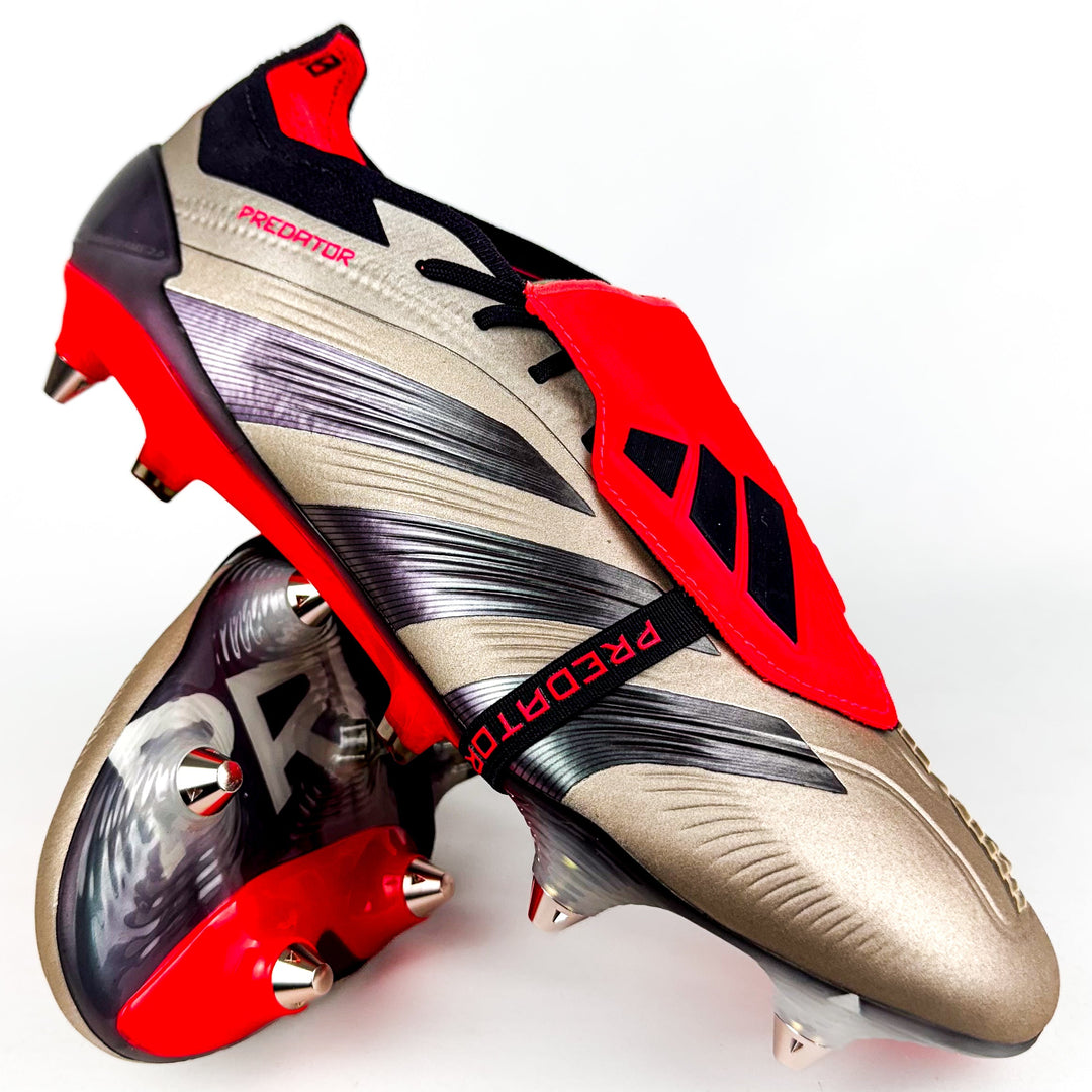 Adidas Predator Elite FT Tongue SG - Platinum Metallic/Aurora Black/Carbon *Brand New*