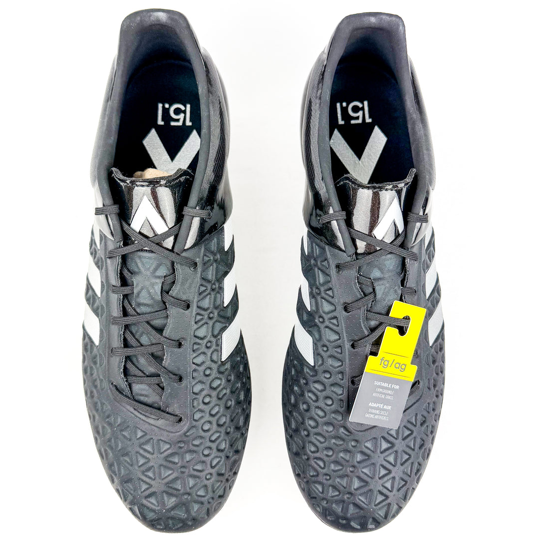 Adidas Ace 15.1 FG - Black/Silver Metallic/Solar Yellow *In Box*