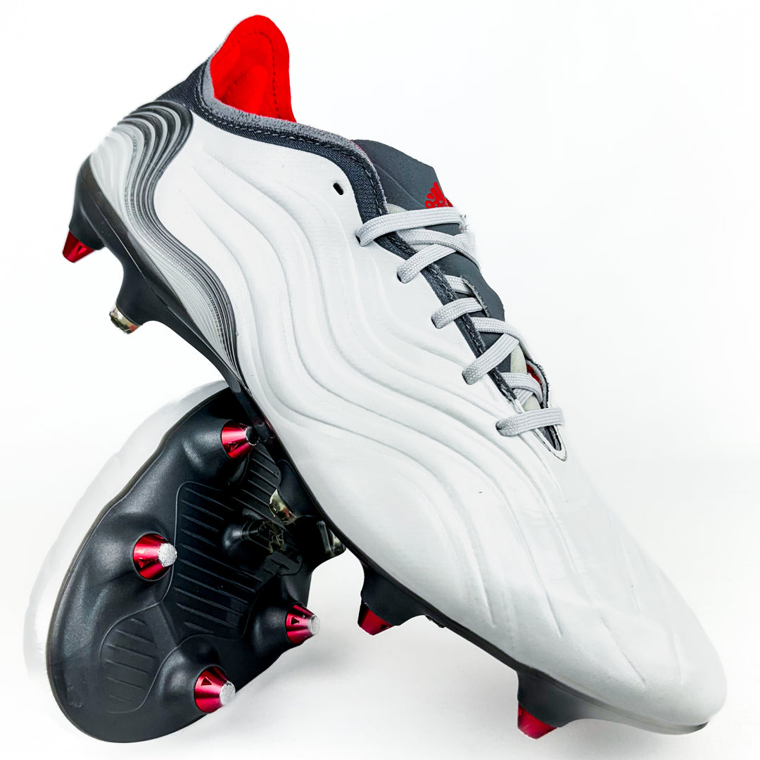 Adidas Copa Sense .1 SG - White/Solar Red/Iron Metallic *Wore Once*