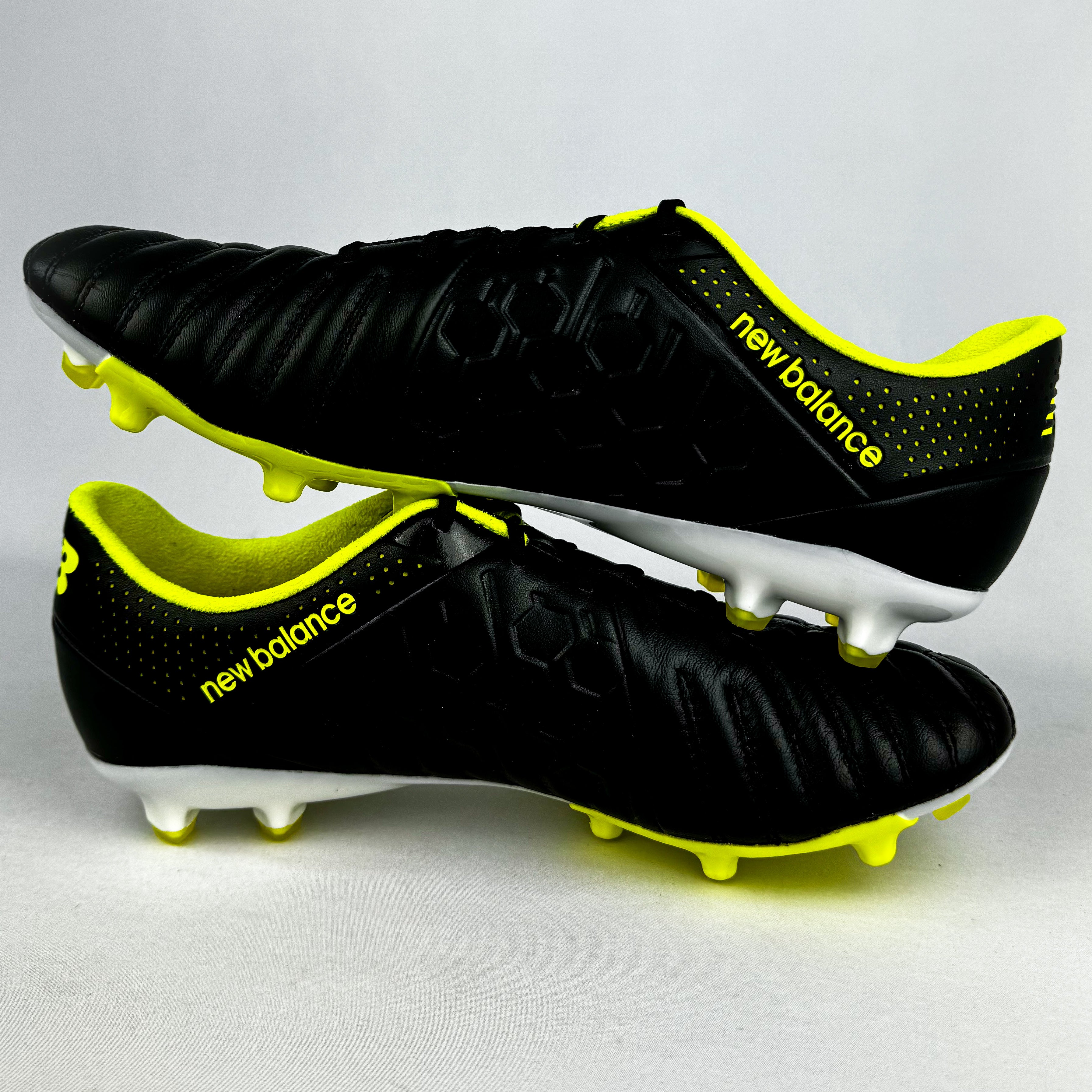 New Balance Visaro Pro K-Leather FG - Black/Yellow/White *In