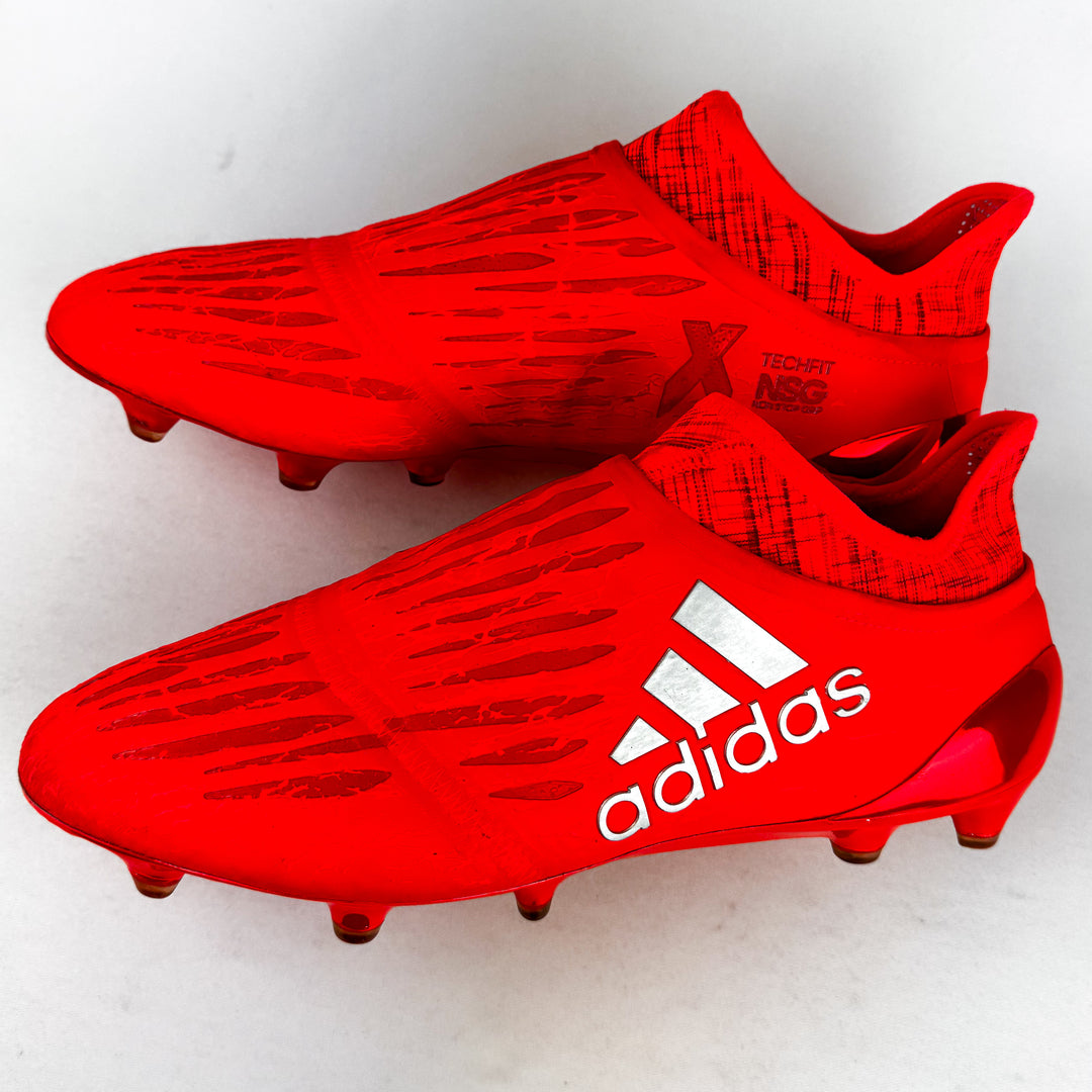 Adidas X 16+ PureChaos FG - Solar Red/Silver Metallic/Hi-Res Red *Wore Once*