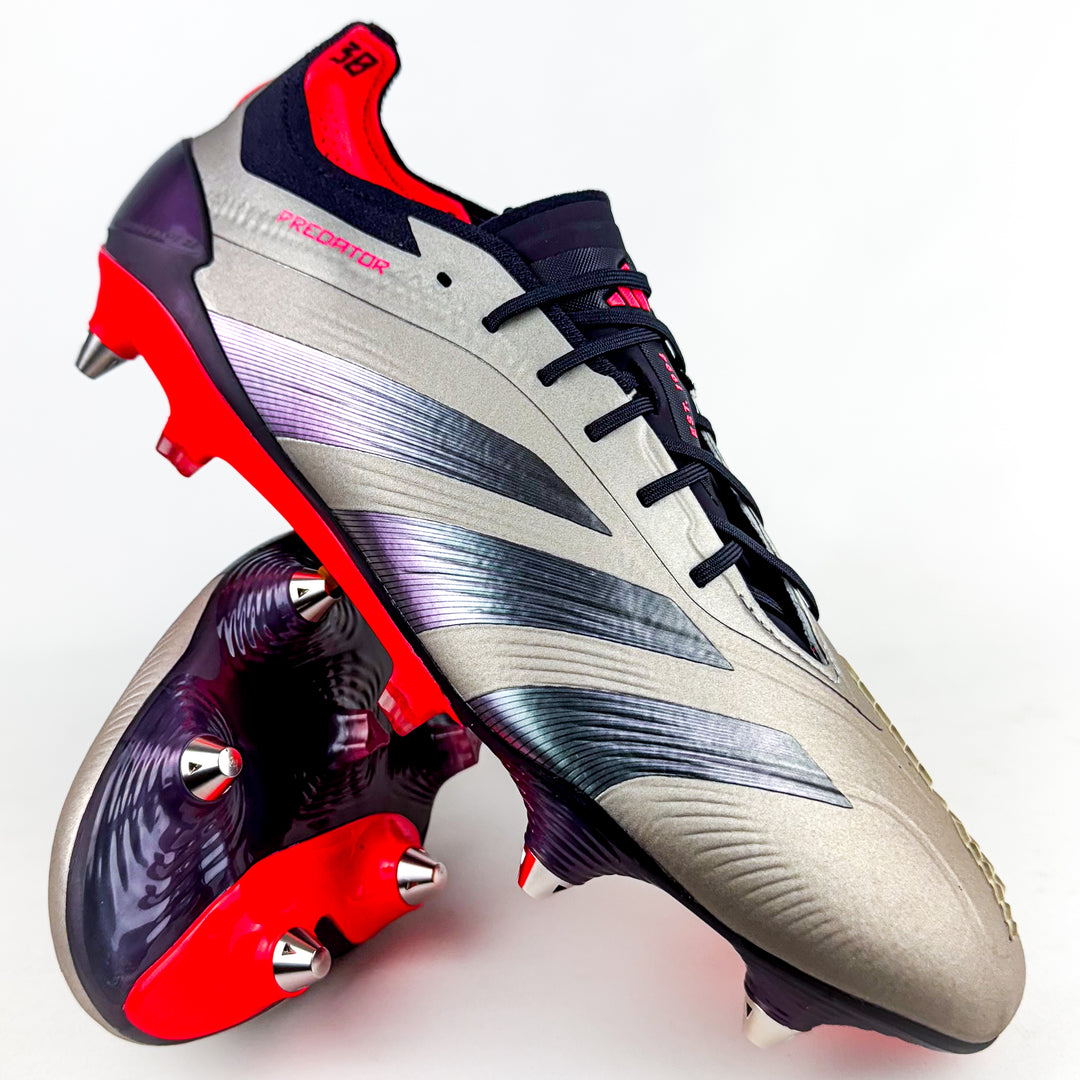 Adidas Predator Elite SG - Platinum Metallic/Aurora Black/Carbon *Brand New*