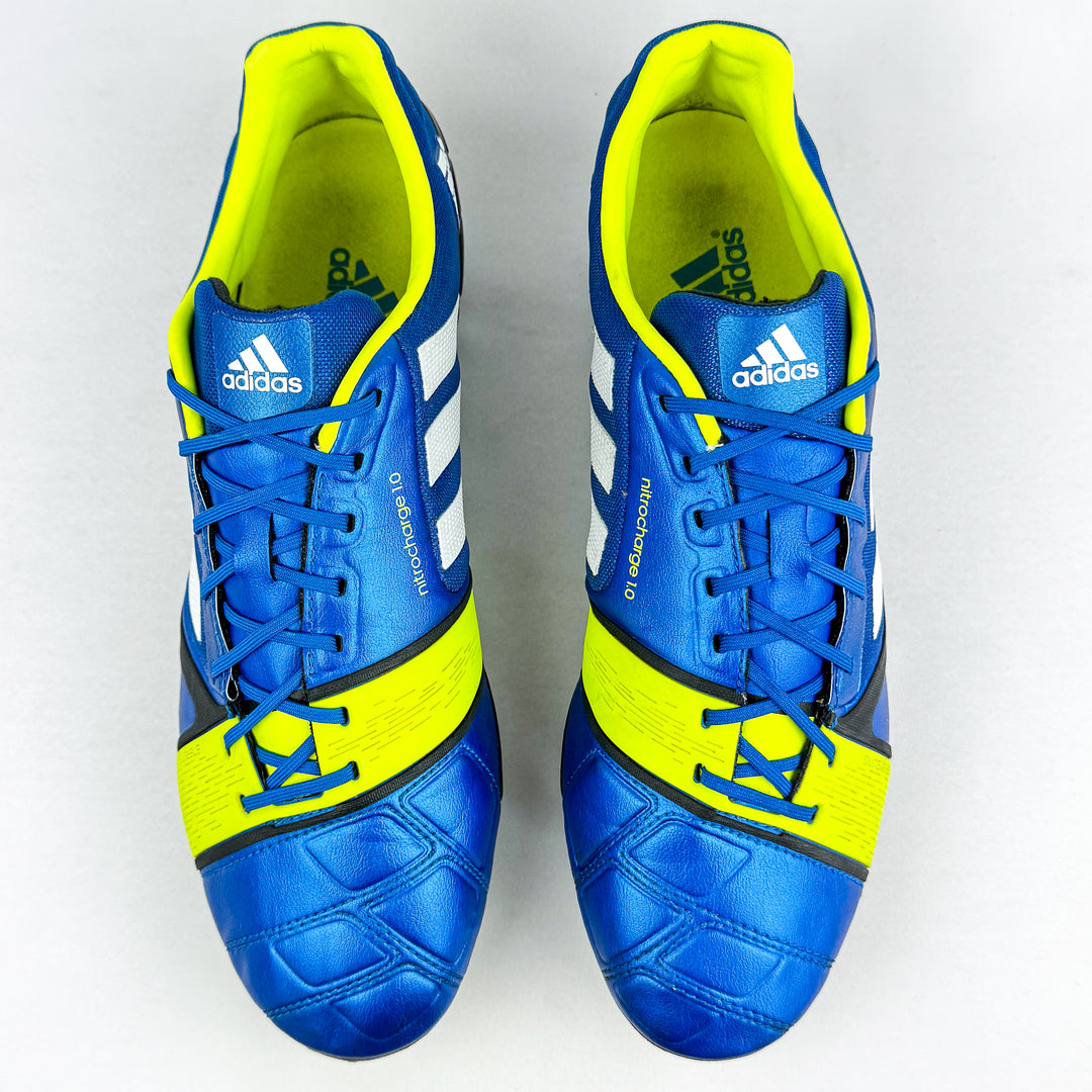 Adidas Nitrocharge 1.0 FG - Blue/Electricity Yellow/White/Black *Wore Once*