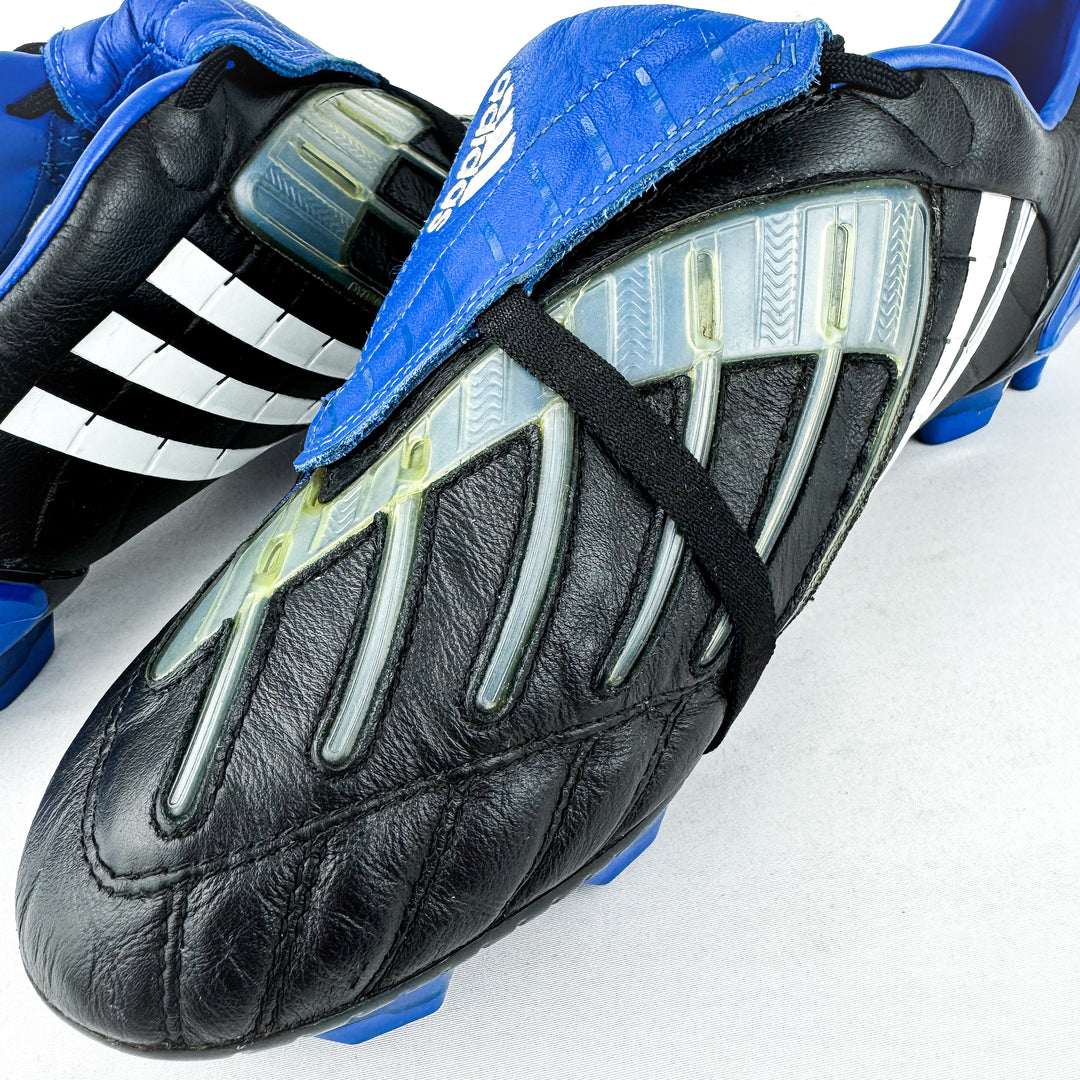 Adidas Predator PowerSwerve TRX Rugby FG - Black/Blue/White *Wore Once*