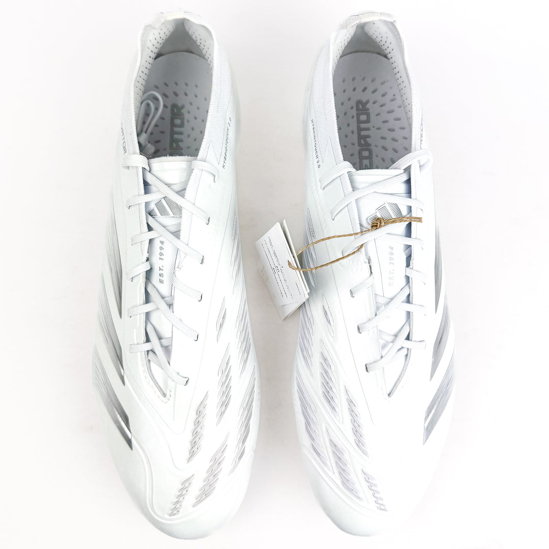 Adidas Predator Elite FG - White/Silver Metallic *Brand New*