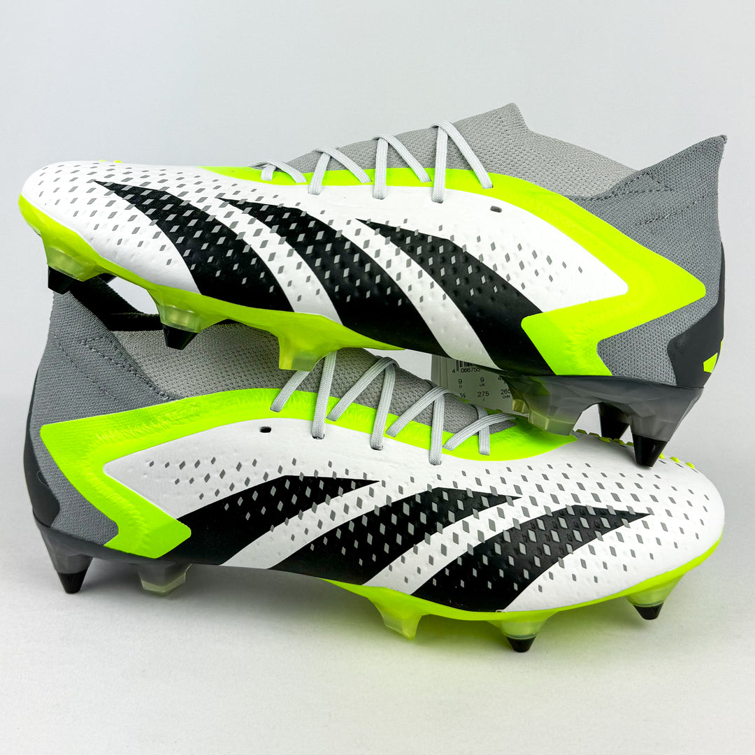 Adidas Predator Accuracy .1 SG - White/Core Black/Lucid Lemon *Brand New*