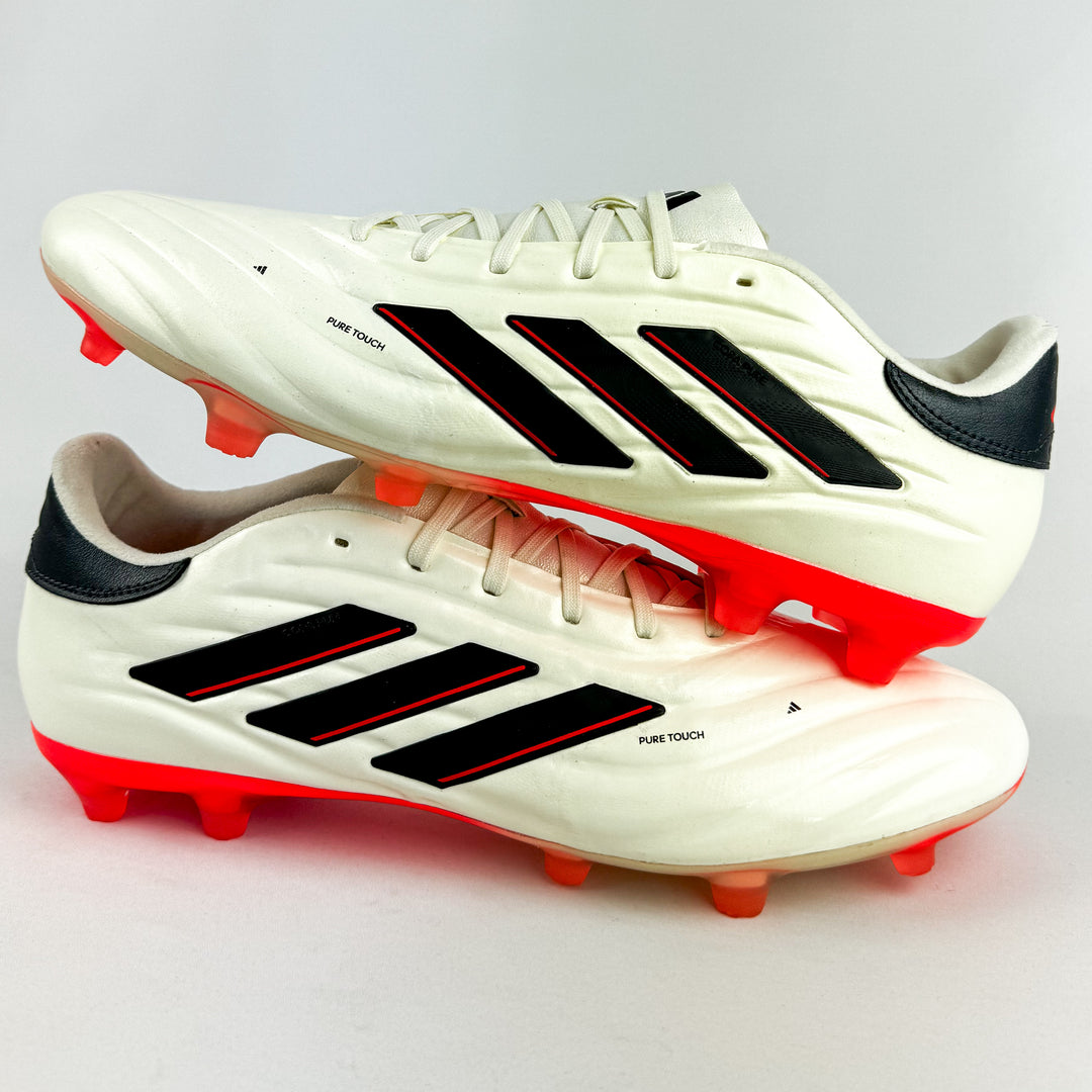 Adidas Copa Pure II Pro FG - Ivory/Core Black/Solar Red *Brand New*