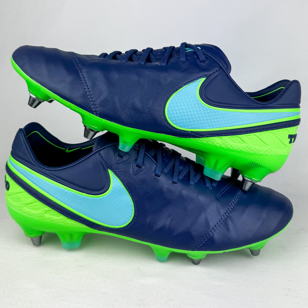 Nike Tiempo Legend VI Elite SG-Pro - Coastal Blue/Polarized Blue/Rage Green *Brand New*