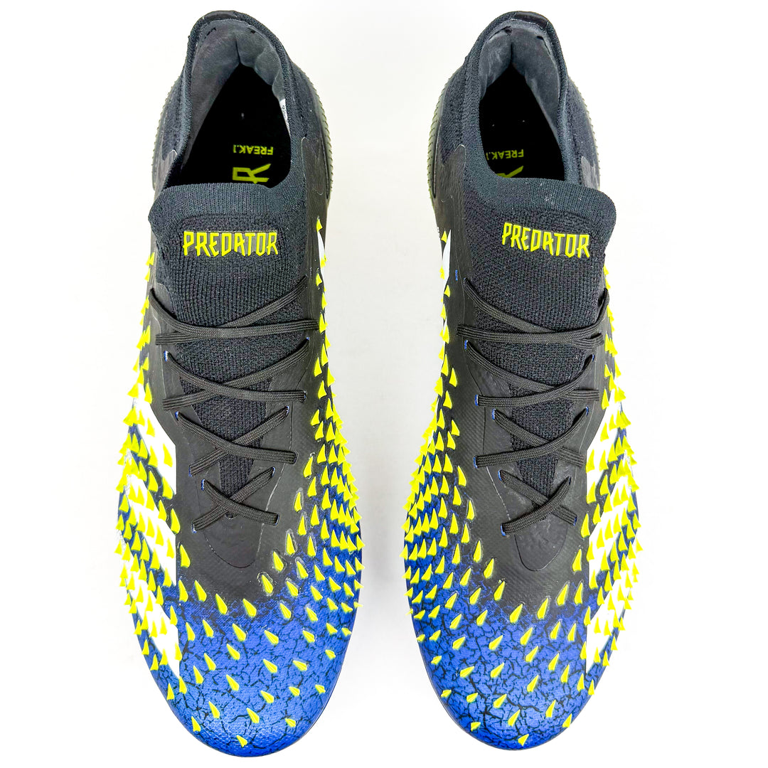 Adidas Predator Freak .1 Low FG - Blue/Core Black/Solar Yellow/White *Brand New*