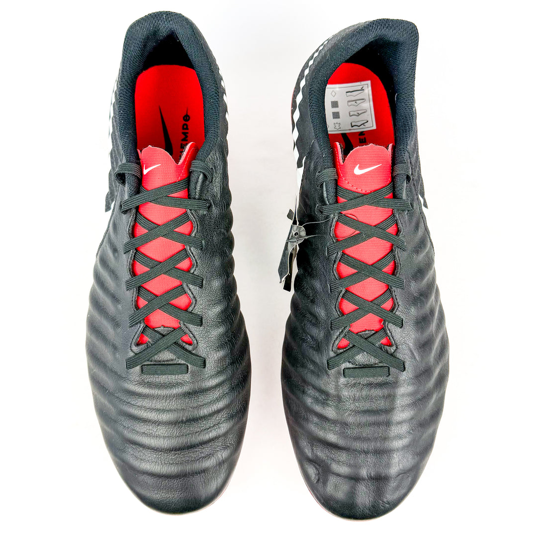 Nike Tiempo VII Academy FG - Black/University Red/White *Brand New*
