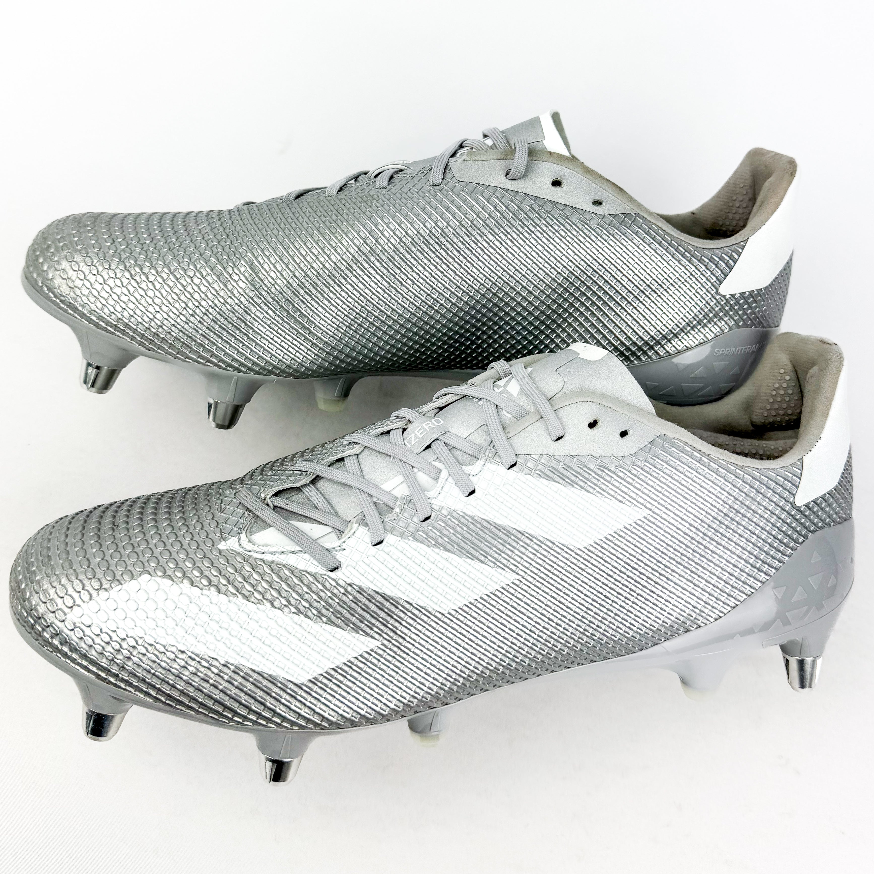 Adidas Adizero RS7 SG - Silver Metallic/White/Grey *As New* – PM Boots