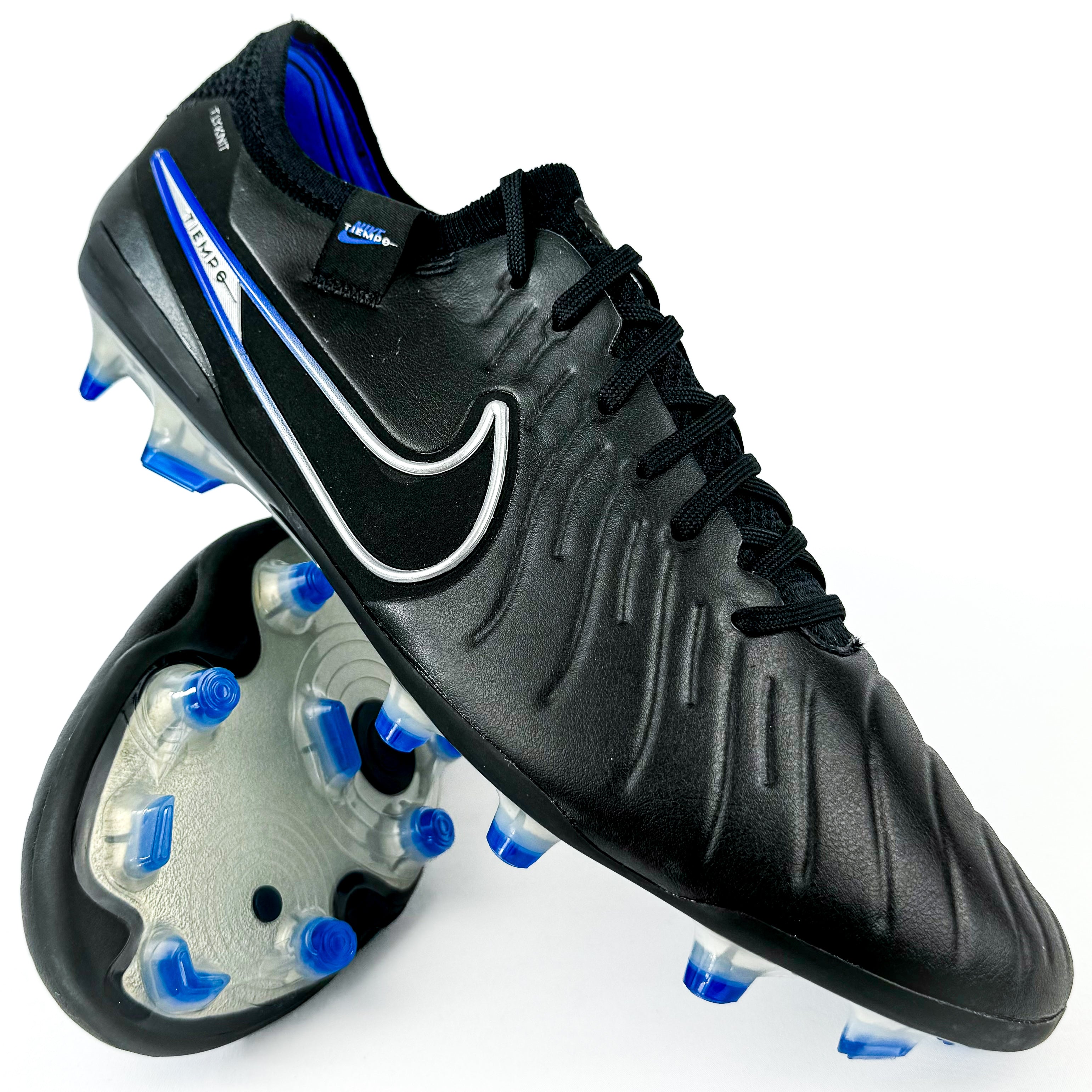 Nike Tiempo Legend 10 Elite FG - Black/Hyper Royal/Chrome