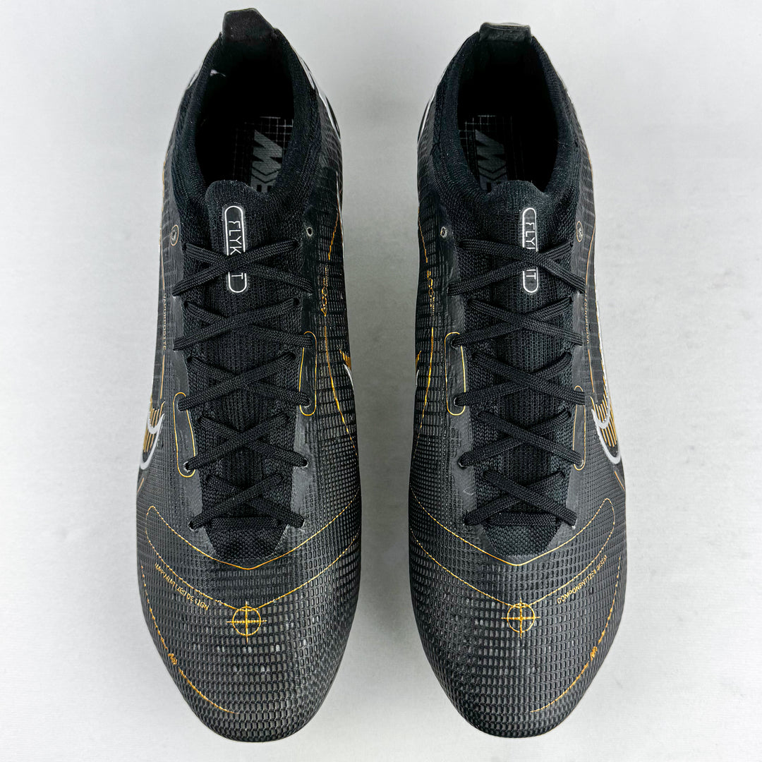 Nike Mercurial Vapor 14 Elite AC SG-Pro - Black/Metallic Silver/Cave Stone/Metallic Gold *Brand New*