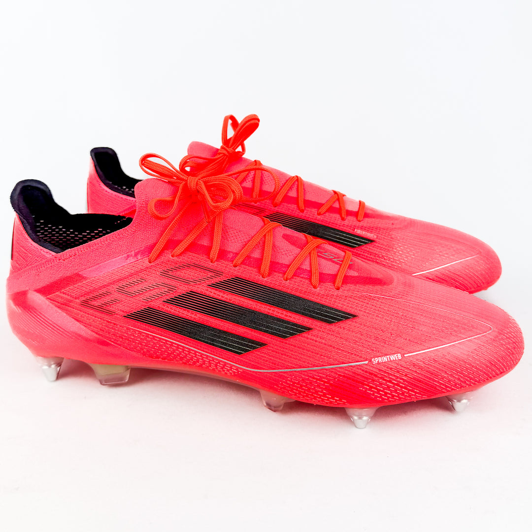 Adidas F50 Elite SG - Turbo/Aurora Black/Platinum Metallic *Laced Mod*