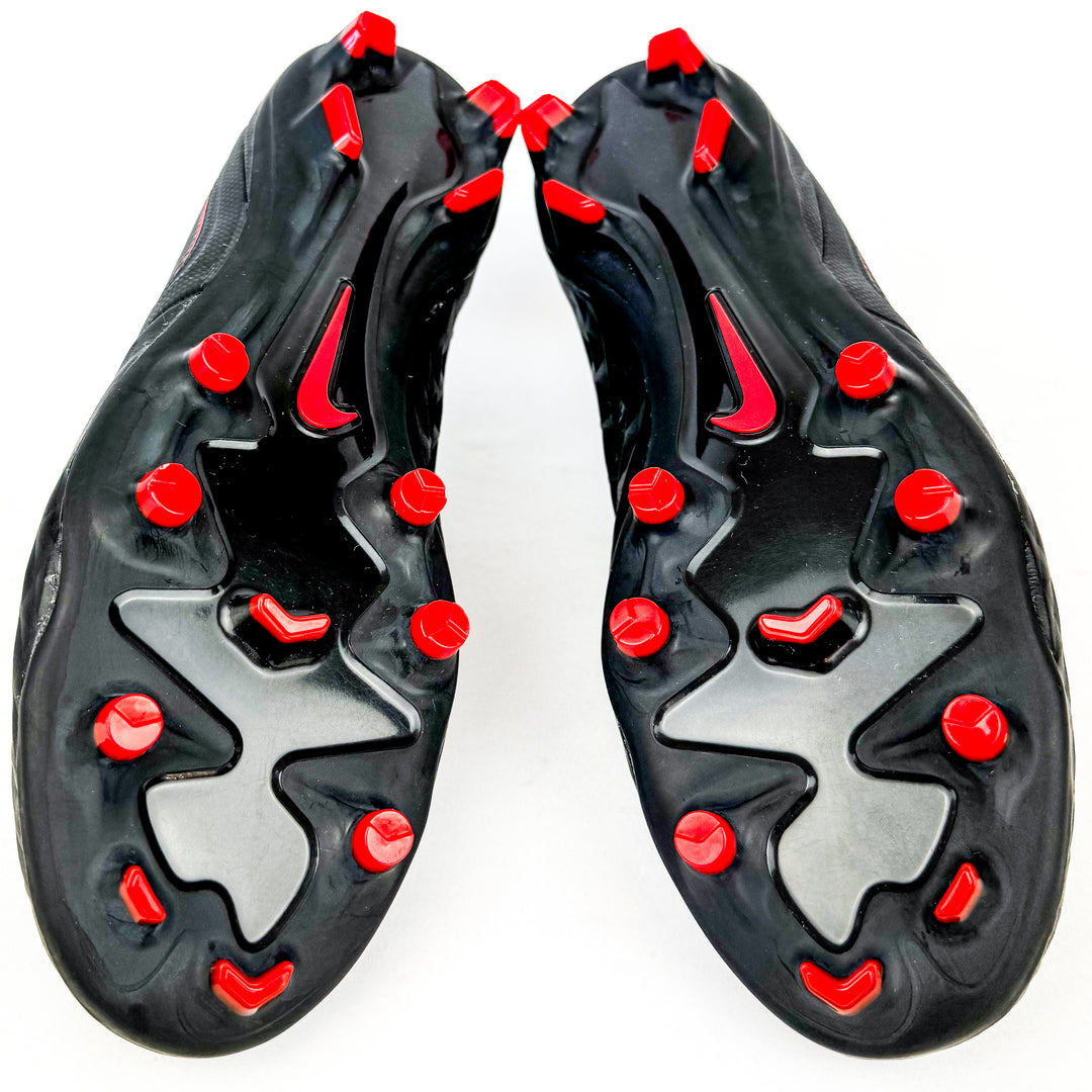 Nike Tiempo Legend VIII Pro FG - Black/Dark Smoke Grey/Chile Red *In Box*