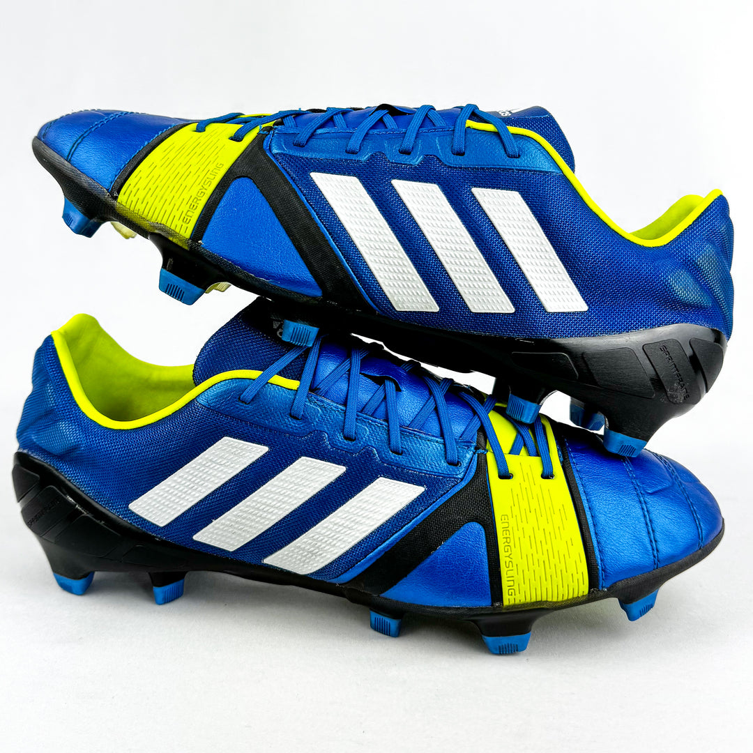 Adidas Nitrocharge 1.0 FG - Blue/Electricity Yellow/White/Black *Wore Once*