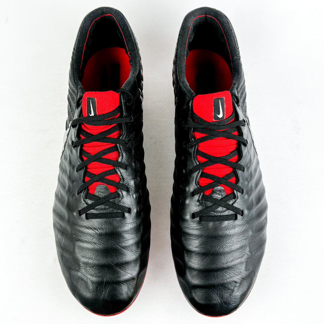 Nike Tiempo Legend VII Elite FG - Black/Silver Metallic/Red *Pre-Owned*