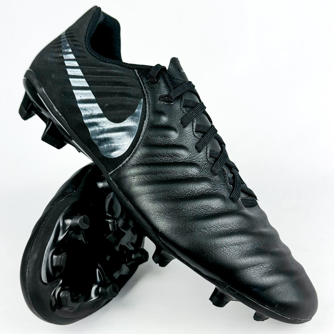 Nike Tiempo Legend VII Academy FG - Black/Black *Brand New*