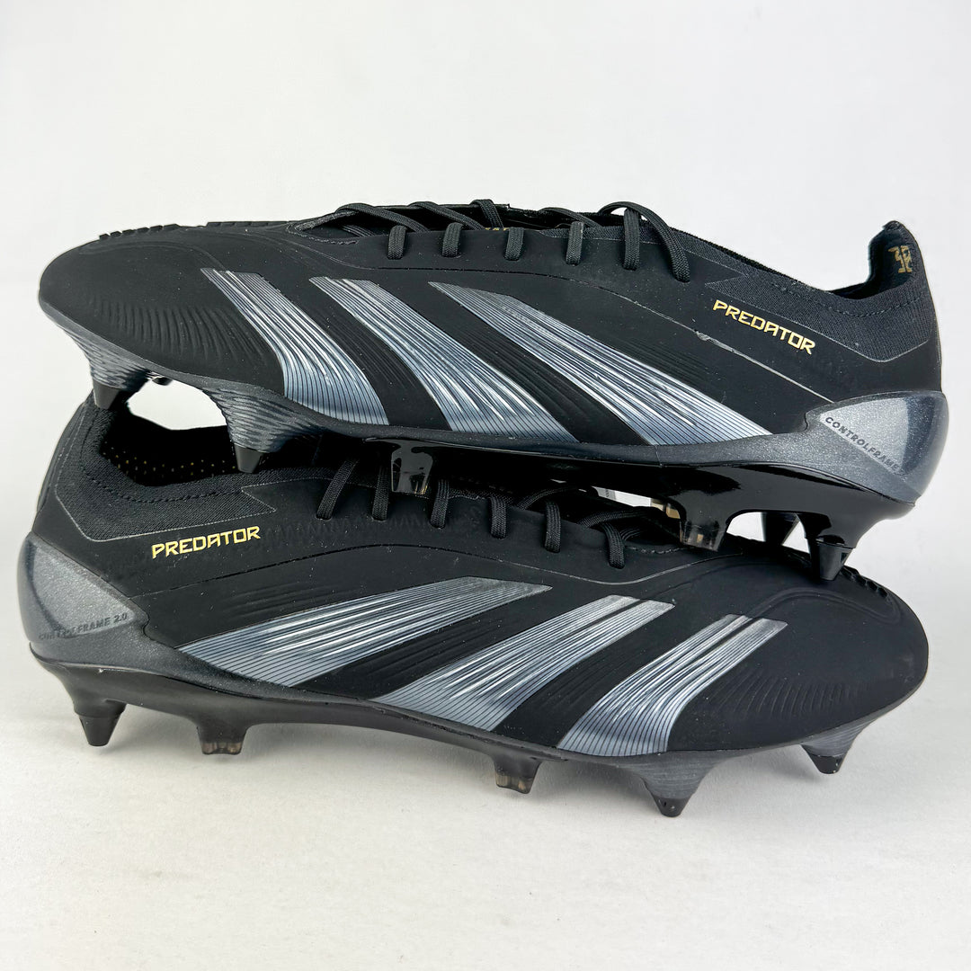 Adidas Predator Elite SG - Core Black/Gold Metallic/Carbon *Brand New*
