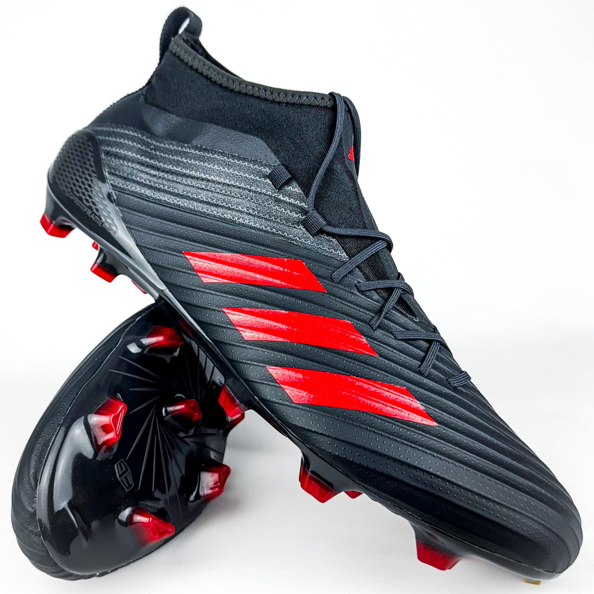 Adidas Predator Flare FG - Black/Light Brown/Hi-Res Red/Talc *In