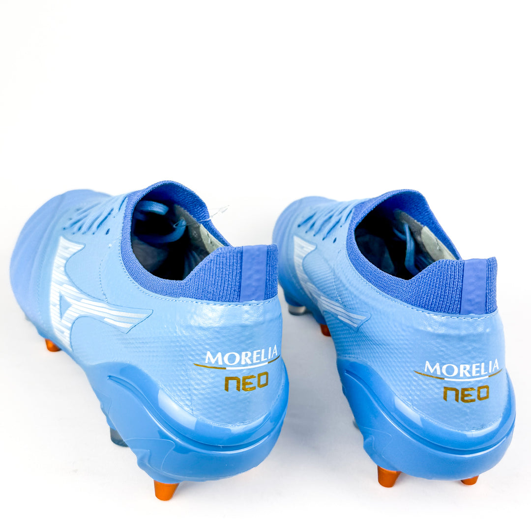 Mizuno Morelia Neo IV Beta Elite SG  - Celeste Blue/White/Ultra Marine *In Box*