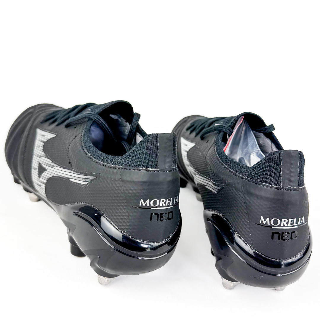 Mizuno Morelia Neo IV Beta Elite SG  - Black/Galaxy Silver/Black *In Box*
