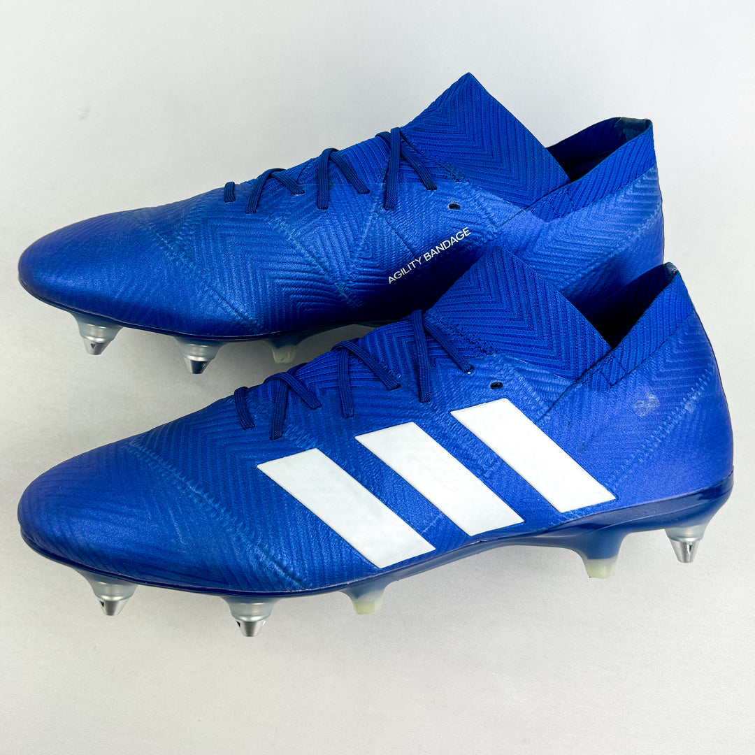 Adidas Nemeziz 18.1 SG - Football Blue/White *Wore Once*