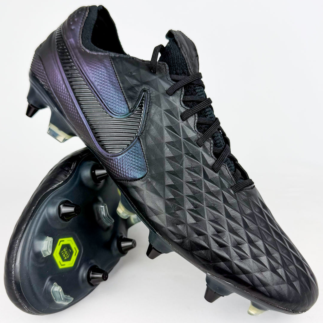 Nike Tiempo Legend VIII Elite Anti-Clog SG-Pro – Black/Kinetic Black *Brand New*