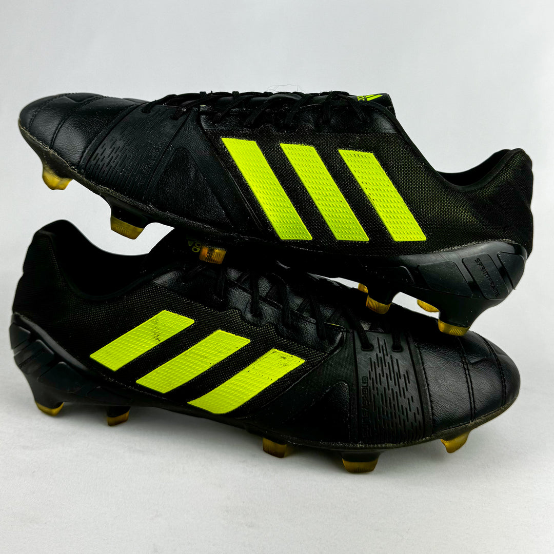 Adidas Nitrocharge 1.0 FG - Core Black/Slime *Pre-Owned*