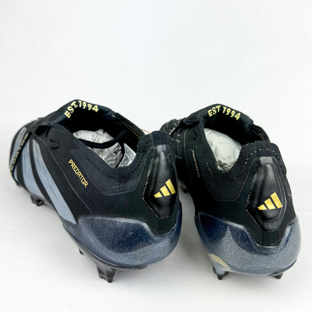 Adidas Predator Elite FT Tongue FG - Core Black/Gold Metallic/Carbon *Brand New*