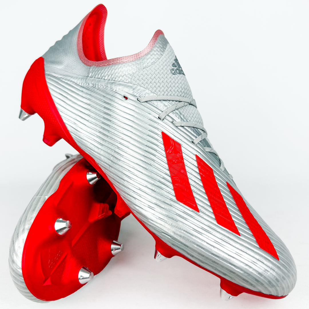 Adidas X 19.1 SG - Silver Metallic/Hi-Res Red *In Box*