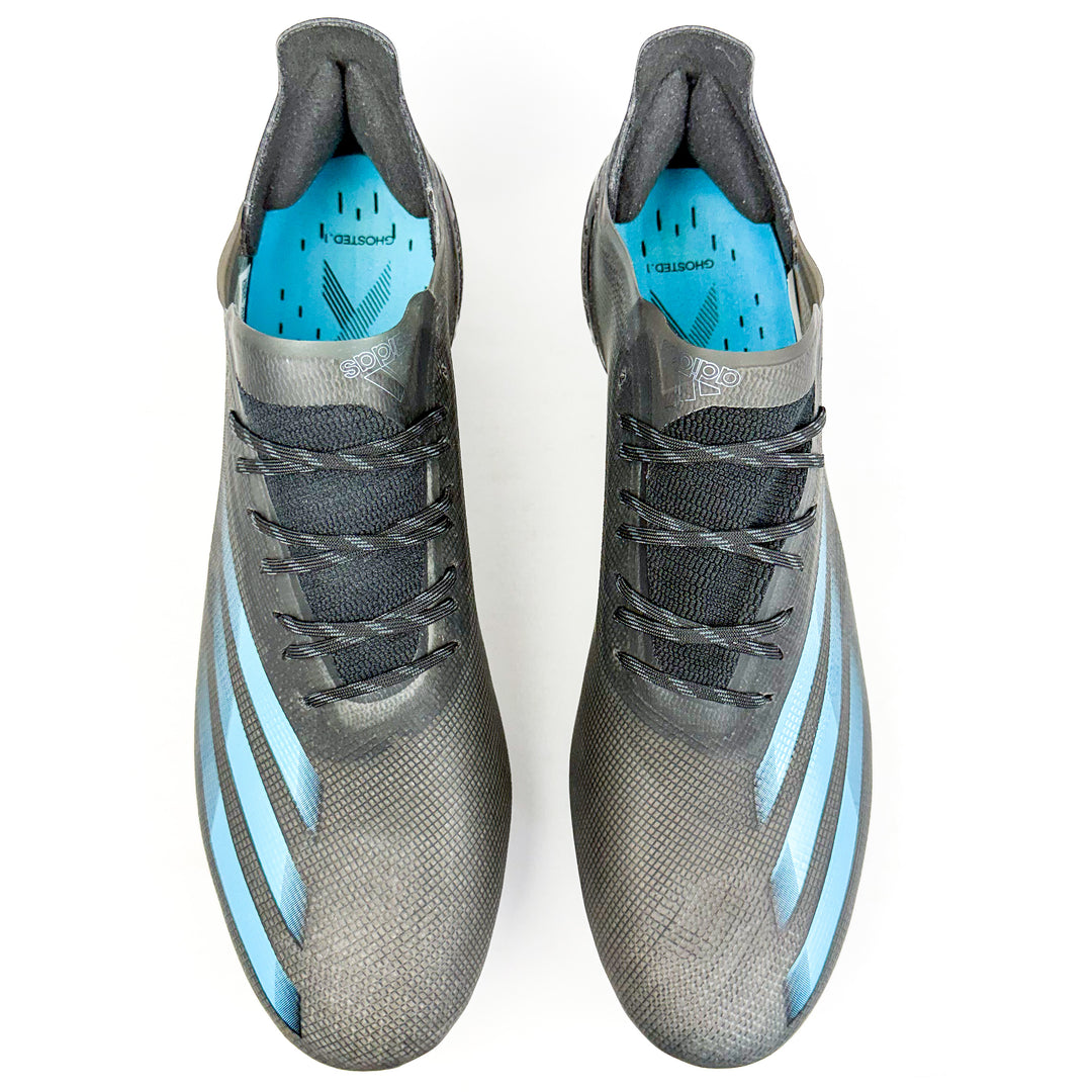 Adidas X Ghosted.1 FG - Core Black/Signal Cyan/Grey Six *In Box*
