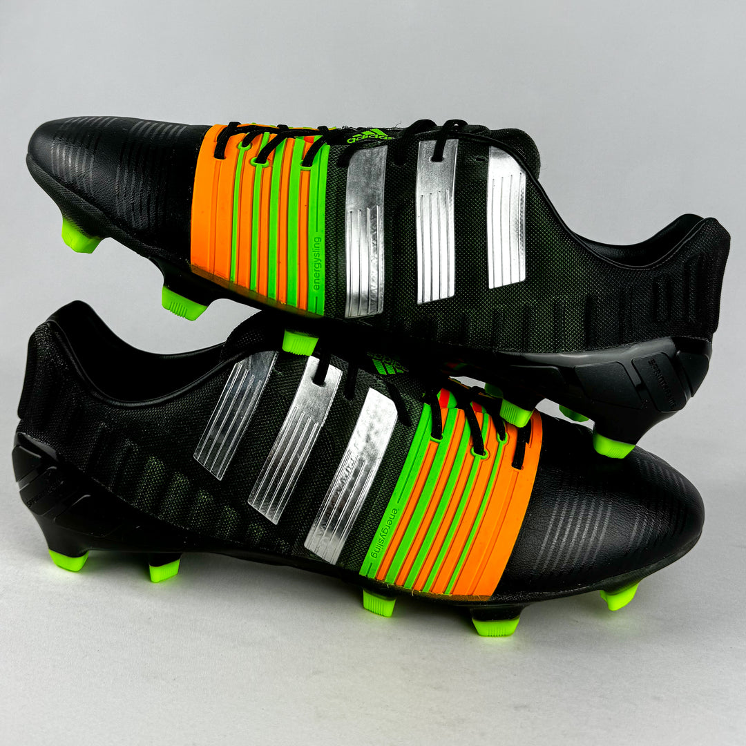 Adidas Nitrocharge 1.0 FG - Black/Metallic Silver/Solar Gold/Green *In Box*