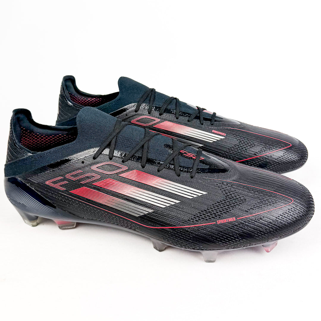 Adidas F50 Elite FG - Black/Iron Metallic/Lucid Red *Rodrygo Custom*
