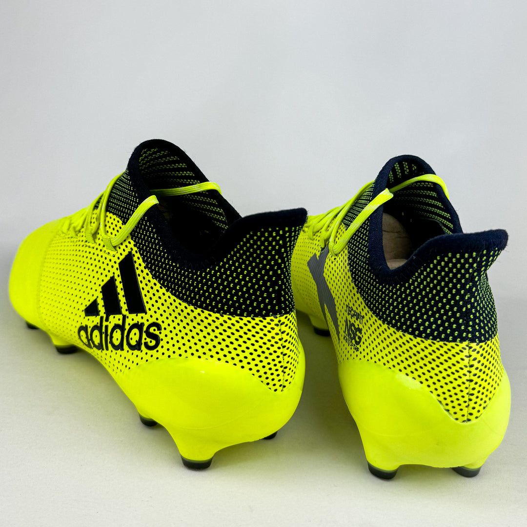 Adidas X 17.1 Leather FG - Solar Yellow/Legend Ink *Wore Once*