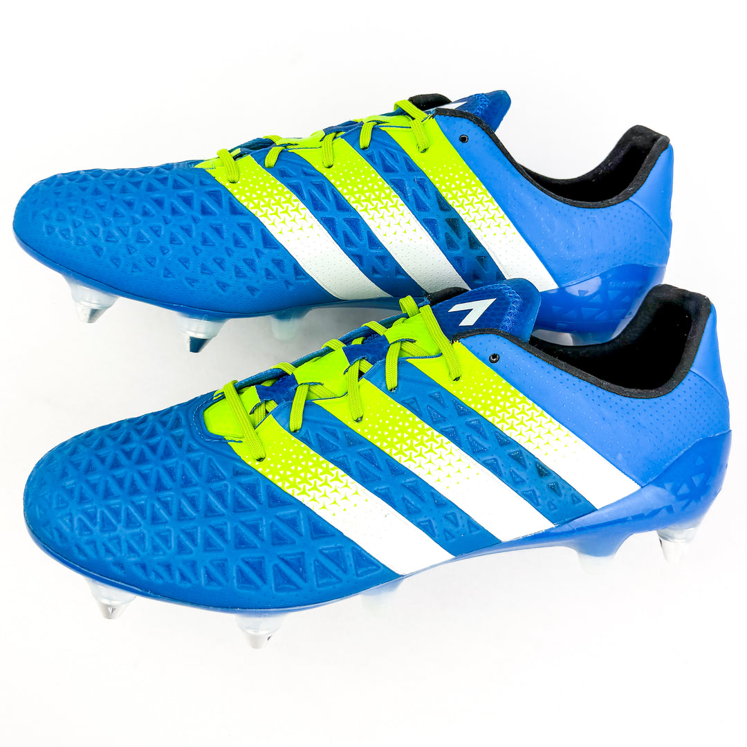 Adidas Ace 16.1 SG - Shock Blue/Semi Solar Slime/White *Brand New*