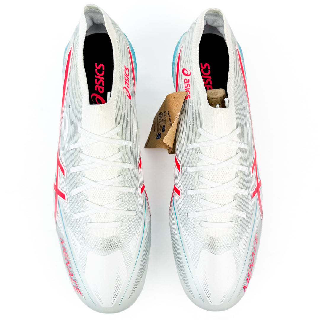 ASICS Menace 5 FG - White/Red/ASICS Blue *Brand New*
