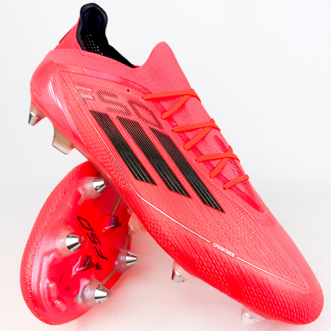 Adidas F50 Elite SG - Turbo/Aurora Black/Platinum Metallic *Laced Mod*