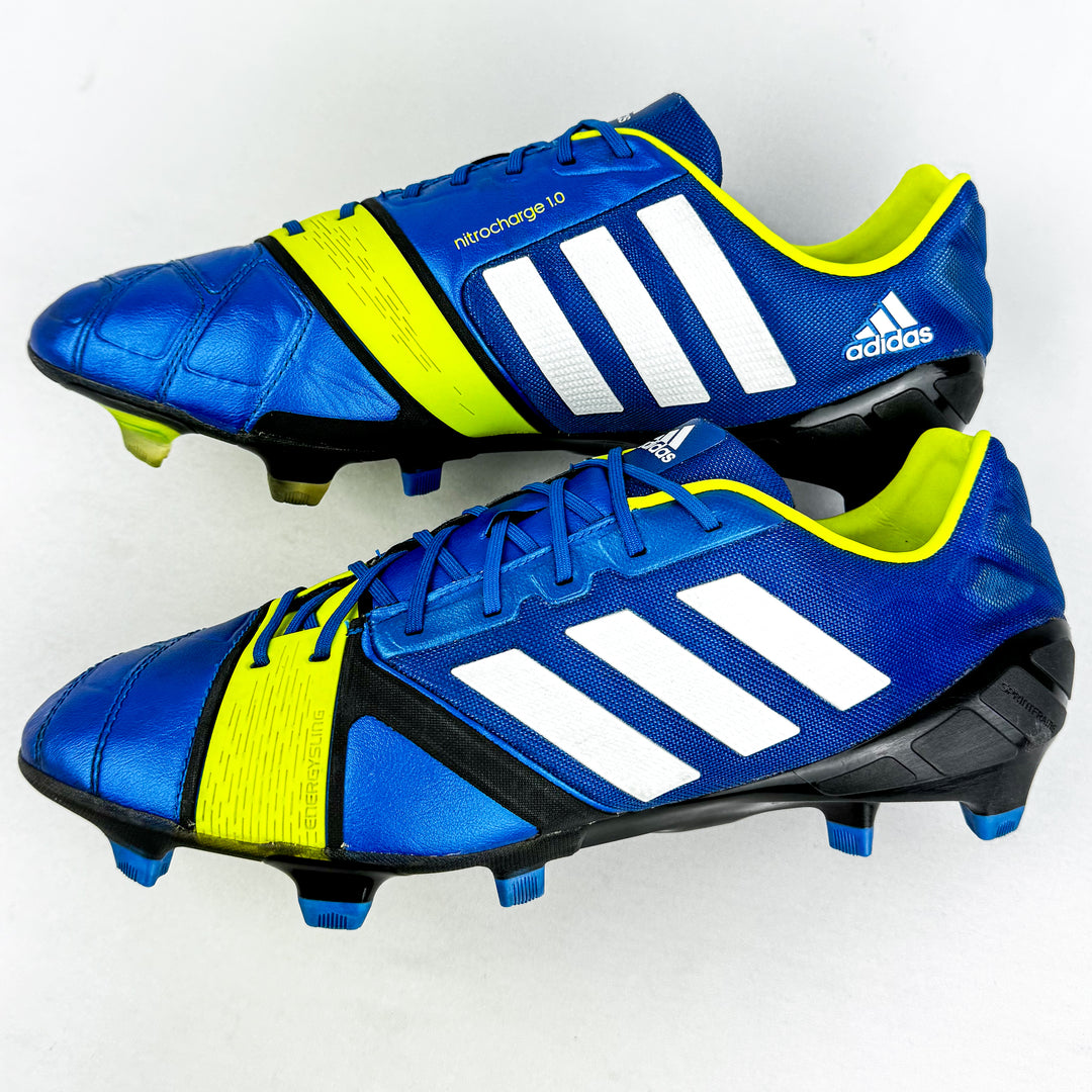 Adidas Nitrocharge 1.0 FG - Blue/Electricity Yellow/White/Black *Wore Once*