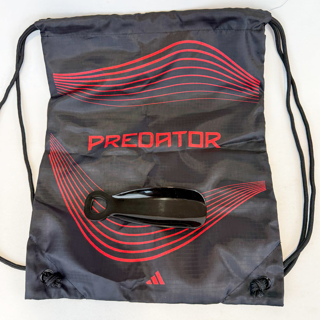Adidas Predator Elite FG - Core Black/Grey Four/Lucid Red *Laced Mod*