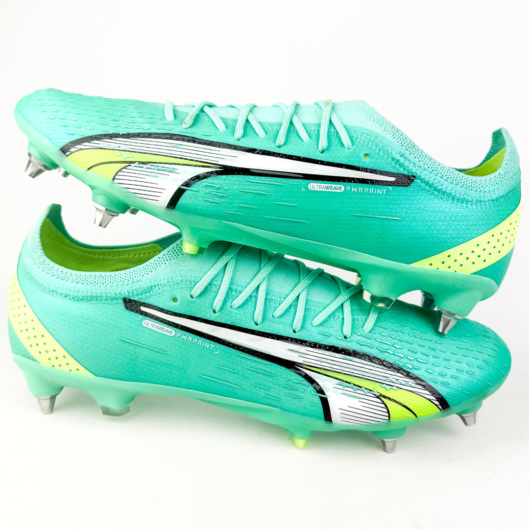 Puma Ultra Ultimate SG - Peppermint/Fast Yellow/White *Brand New*