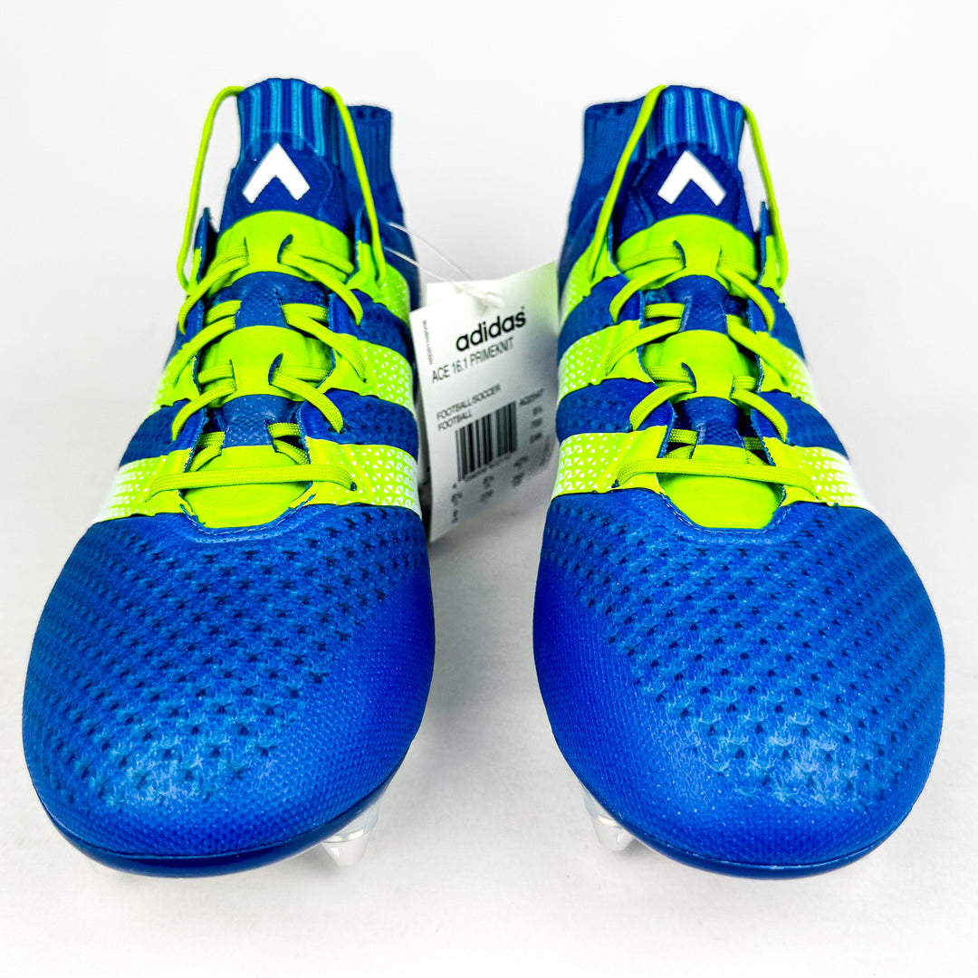 Adidas Ace 16.1 Primeknit SG - Shock Blue/Semi Solar Slime/White *Player-Issued*