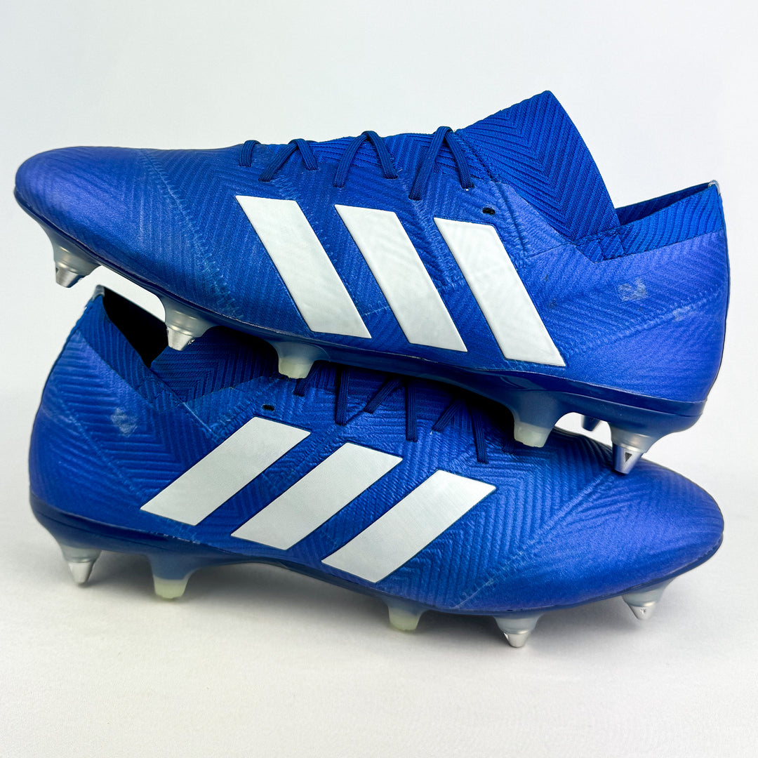 Adidas Nemeziz 18.1 SG - Football Blue/White *Wore Once*