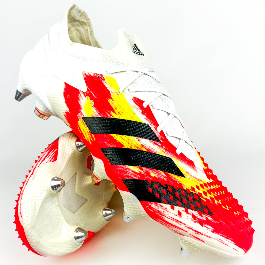 Adidas Predator 20.1 Mutator Low SG - White/Pop Red/Solar Yellow/Black *Brand New*